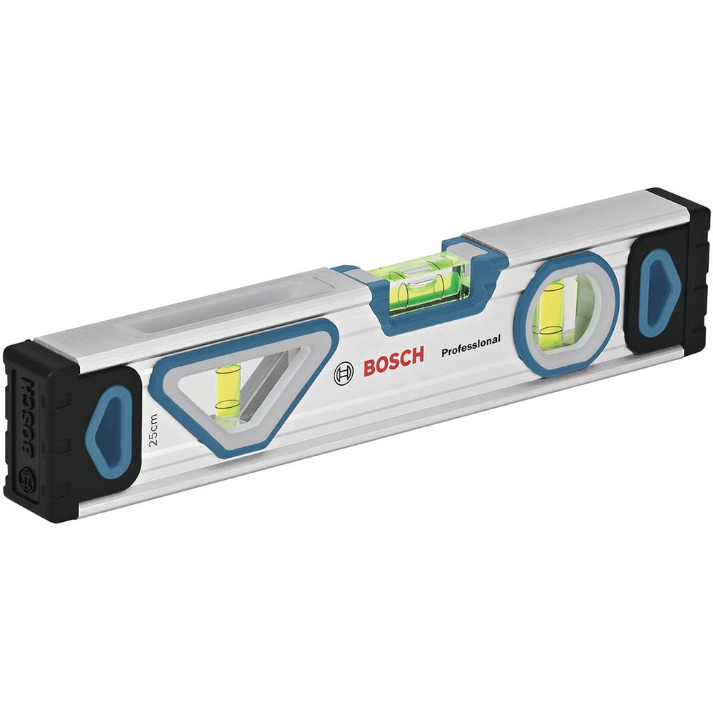 Bosch Professional Wasserwaage 25 cm mit Magnet – rundum ablesbar für präzise Messungen