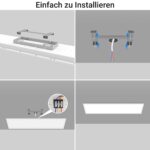 Peasur LED Deckenleuchte 120x30cm 4100lm – Dimmbar mit Fernbedienung & 3 Farbtemperaturen – Bild 8