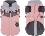 Savlot Hundejacke Grösse L – Wasserdicht & Winddicht mit Geschirr für Winter