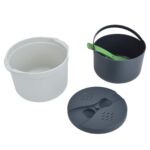 2L Mikrowellen-Reiskocher 6-Tassen-Set – Dampfgarer mit Zubehör für Familie – Bild 6