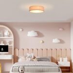 Zedelmaier Deckenlampe Ø38cm Rosa – Stofflampenschirm mit Sternenhimmel für jeden Raum – Bild 7