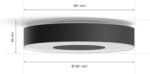 Philips Hue Xamento Deckenleuchte Schwarz – 16 Mio. Farben & Smart Home Steuerung – Bild 3