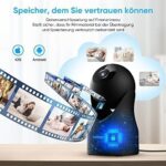 owltron 1080P WLAN Überwachungskamera innen – 360° Bewegungserkennung & Nachtsicht für Babys & Haustiere – Bild 6
