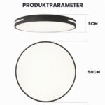 Style home 96W LED Deckenleuchte Ø50cm – Dimmbar mit Fernbedienung, 3000-6500K – Bild 6