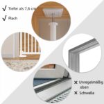 unipaws Katzenschutzgitter 190 cm – Automatisch schliessend, ohne Bohren, 53–86 cm – Bild 8