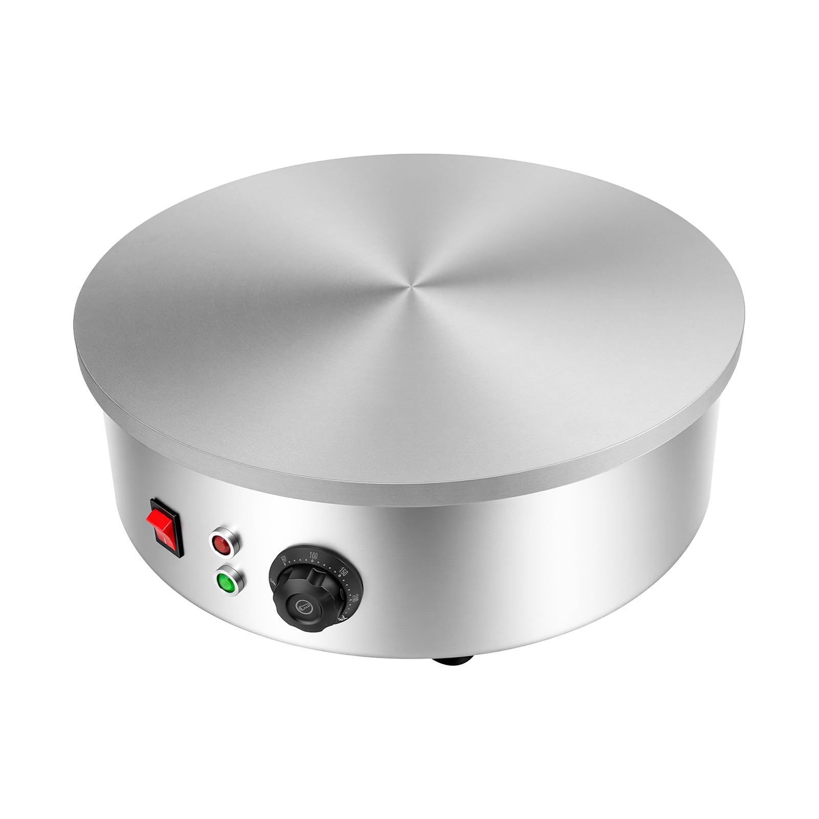 Velosh Crepe Maker 45 cm elektrisch – Profi-Crepesmaschine 3 kW mit Antihaftbeschichtung