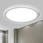 LQWELL LED-Deckenleuchte 24W ultradünn – IP44 wasserfest für Bad & Wohnräume