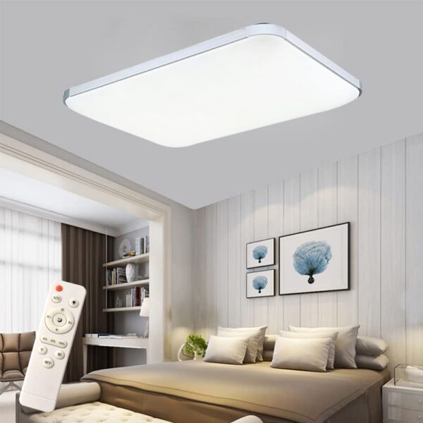 YRHome 72W LED Deckenleuchte Dimmbar mit Fernbedienung – Moderne Ultraslim Lampe