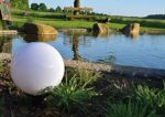ChiliTec Kugelleuchte 30cm mit Erdspieß – Wetterfeste Gartenlampe IP44 für Aussen – Bild 6