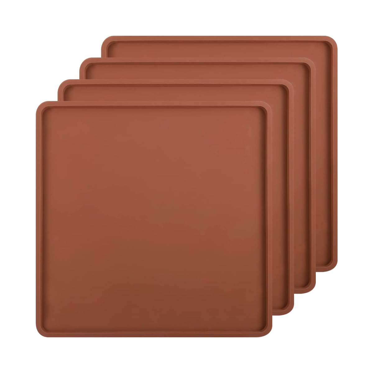 SFV 4er Set Silikon-Dörrschalen 35,6 x 35,6 cm – Antihaftbeschichtet für Excalibur