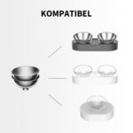 PETKIT CYBERTAIL Edelstahl Ersatzschalen-Set – 2er Pack für Fresh Nano & CYBERTAIL – Bild 2