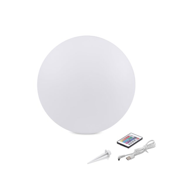 Esotec Solar Leuchtkugel Siena Ø30cm – 16 Farben mit Fernbedienung & USB-Ladefunktion