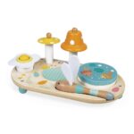 Janod Table Musicale Pure – Holz-Musiktisch für Kleinkinder ab 12 Monaten