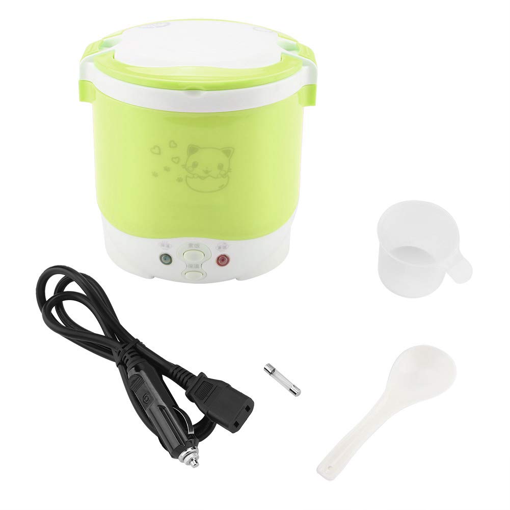12V 100W Mini-Reiskocher 1L mit Antihaft-Innentopf – Elektrischer Reiskocher für Auto & Zuhause