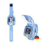 VTech Bluey Lernuhr – Interaktive Armbanduhr mit 4 Spielen für Kinder 3-6 Jahre