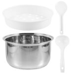 Operitacx Edelstahl-Innentopf 3 l – Universeller Ersatztopf für Reiskocher