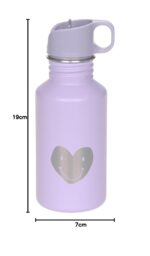 LÄSSIG Edelstahl Trinkflasche 500 ml Little Gang – Bruchsicher & Auslaufsicher für Kinder – Bild 3