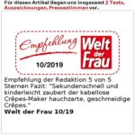 Rosenstein & Söhne Crêpes-Maker 20 cm – Kabelloser Crêpes-Automat mit Temperatur-Automatik – Bild 6