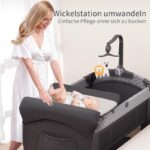 Trimigo 4-in-1 Reisebett & Beistellbett – Höhenverstellbar, faltbar & platzsparend für Babys 0–3 Jahre – Bild 3