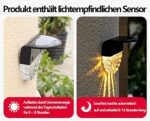 YOFIG 6er Set Solar-Gartenleuchten – Warmweiss & Farbwechsel für Terrasse & Stufen – Bild 5