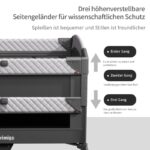 Trimigo 4-in-1 Reisebett & Beistellbett – Höhenverstellbar, faltbar & platzsparend für Babys 0–3 Jahre – Bild 8