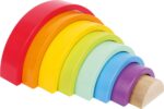 small foot Holzbausteine Grosser Regenbogen – Stapelspiel für Feinmotorik ab 12 Monaten – Bild 9