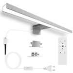 Karrong LED Spiegelleuchte 40cm mit Fernbedienung – Dimmbar 3 Farbtemperaturen IP44