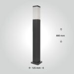 LED Universum Wegeleuchte 80cm Edelstahl – Gartensteckdose mit integrierter Beleuchtung – Bild 7