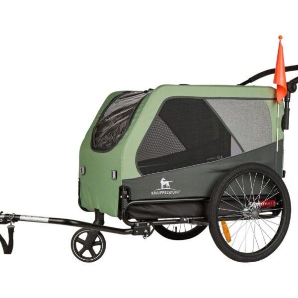 Knuffelwuff Cruvado Hundeanhänger & Buggy – 2-in-1 Fahrradanhänger für Hunde bis 45 kg