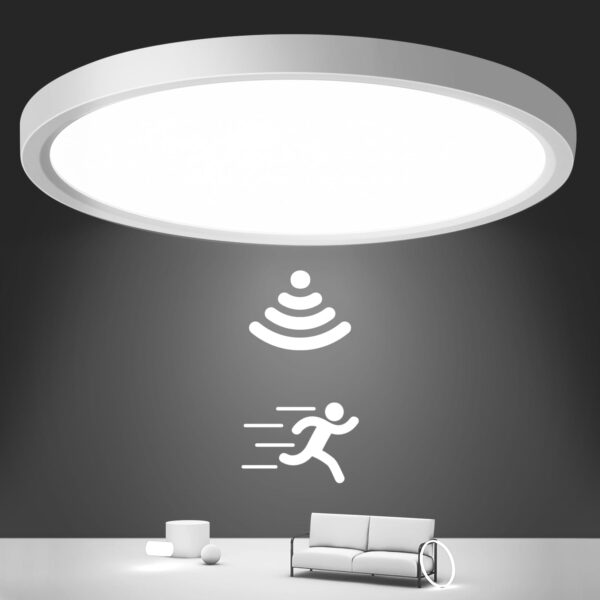 Oraymin Deckenleuchte Ø30 cm mit Bewegungsmelder – 24W LED 4000K für Flur & Balkon