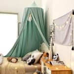 LINONI Baby Baldachin 240 cm Höhe – Chiffon Moskitonetz für sicheren Schlaf & Spielbereich – Bild 4