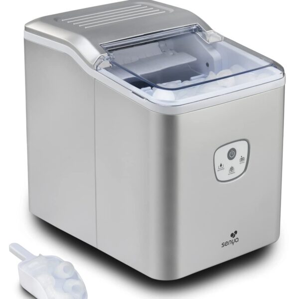 Senya Eiswürfelmaschine 12 kg/24h mit LED-Anzeige – Kompakte Eisherstellung für Zuhause