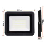 da LIGHT 50W LED Strahler 6000K Kaltweiß – 4500lm Flutlicht IP65 für Aussen & Innen (4er Set) – Bild 2