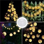 Bawoo Solar Lichterkette 6m mit 30 LED Laternen – Warmweiss Gartenbeleuchtung IP65 – Bild 6