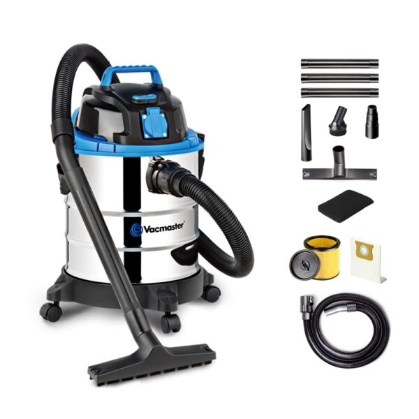 Vacmaster Nass-Trockensauger 1250W 20L – Mehrzwecksauger mit Blasfunktion