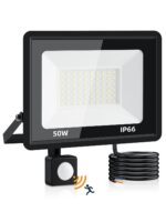 Litglobe 50W LED Strahler mit Bewegungsmelder – 5000 Lumen Flutlicht IP66 für Aussen