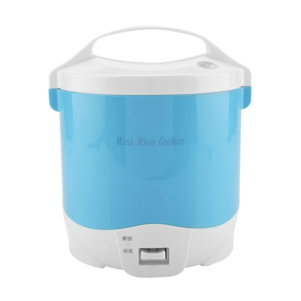 Shipenophy 24V 180W Elektrischer Reiskocher 1,6L – Tragbar für Auto & LKW (Blau)