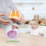 Aolso Babybrei Aufbewahrungsbehälter 6er-Set Glas – Sichere Lagerung für Babynahrung – Bild 4