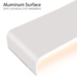 Lureshine Wandlampe 40cm 16W Aluminium – Up & Down LED Wandleuchte Warmweiss 3000K – Bild 4