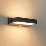 CELAVY LED Wandleuchte mit Bewegungsmelder IP65 – Up Down Aussenlampe Anthrazit