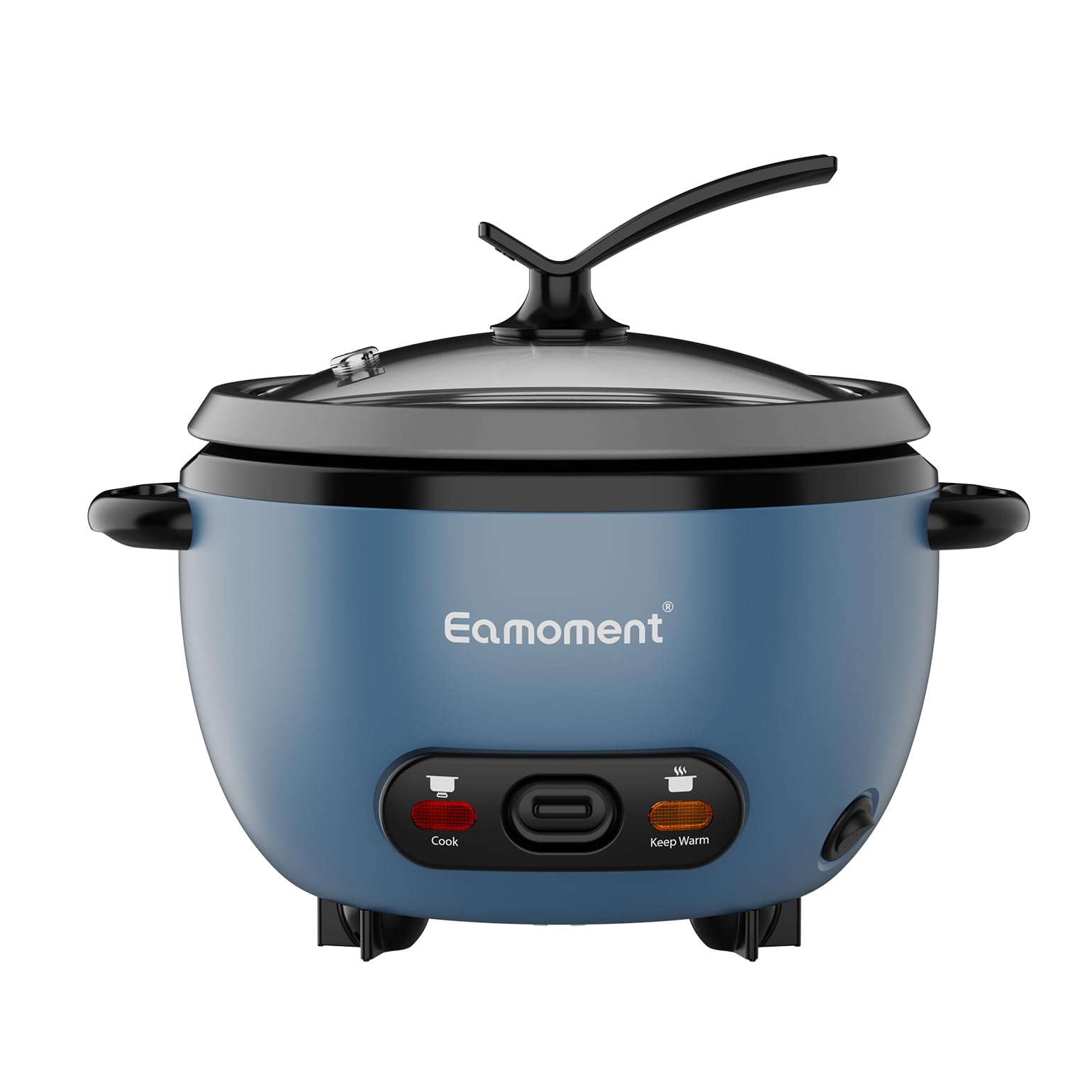 Eamoment 1L Reiskocher mit Dampfgarer & Antihaftbeschichtung – 400W für 1–5 Personen