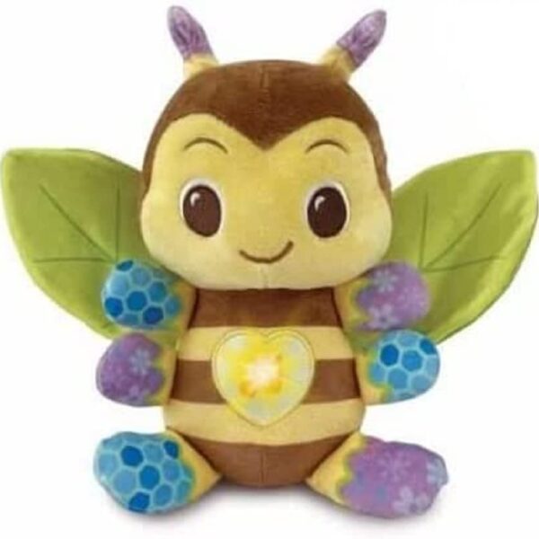 VTech Baby Musik-Kuschelbiene – Interaktives Plüschtier mit Handpuppenfunktion für 3-24 Monate