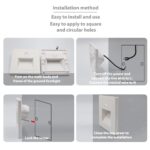 Lam(MS)pen LED Treppenlicht mit Bewegungsmelder 3000K 1.5W 4er-Set – Warmweiss Wandeinbauleuchte für Innen – Bild 6