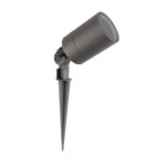 Ledvion LED Erdspiessstrahler Aluminium IP65 – Gartenbeleuchtung mit 2m Kabel & GU10