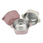 PandaEar 3er-Set Edelstahl Baby Schüsseln mit Saugnapf – Bruchsicher & BPA-frei