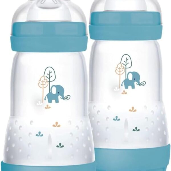 MAM Easy Start Babyflasche 260 ml 2er-Set – Anti-Kolik-System für gemischtes Stillen