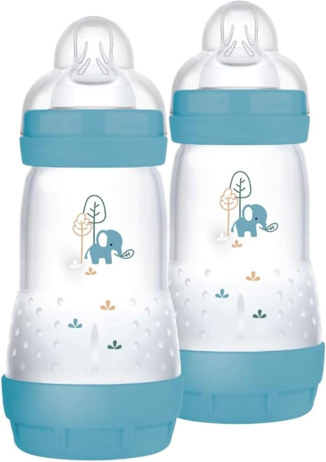 MAM Easy Start Babyflasche 260 ml 2er-Set – Anti-Kolik-System für gemischtes Stillen