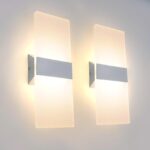 KICAAO 2er Set Wandleuchte 12W LED Warmweiß 3000K – Modernes Designlicht für Innenräume