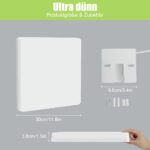 Philonext LED-Deckenleuchte 48W, 5000lm, 6500K – Flache Deckenlampe mit Augenschutz – Bild 3