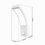 LongLife LED Wandleuchte 15W Neutralweiss mit Bewegungsmelder – IP54 Aussenleuchte – Bild 4